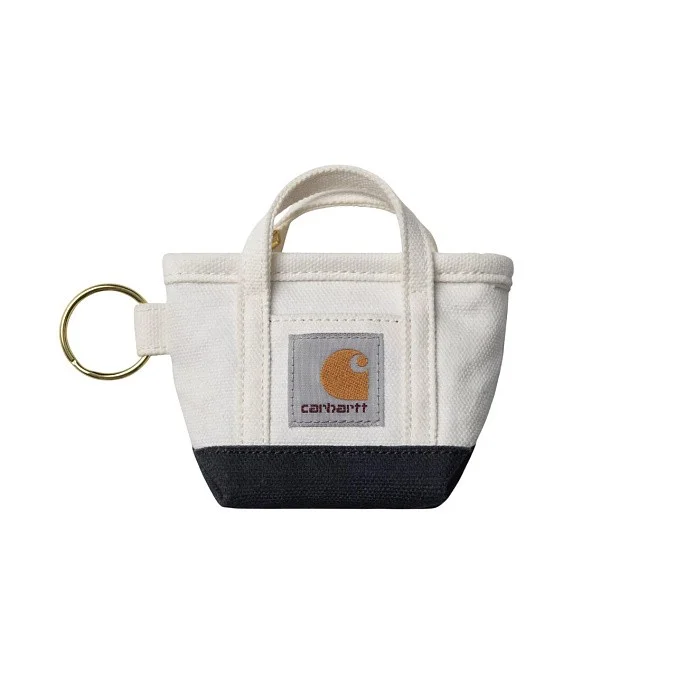 Брелок Carhartt WIP Mini Tote Bag Keychain Natural/Blue