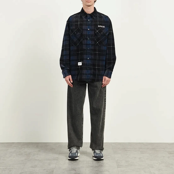 Рубашка Alpha Industries Unfrm Flannel Shirt Black