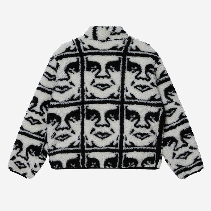 Куртка Obey Repeated Icon Sherpa Jacket